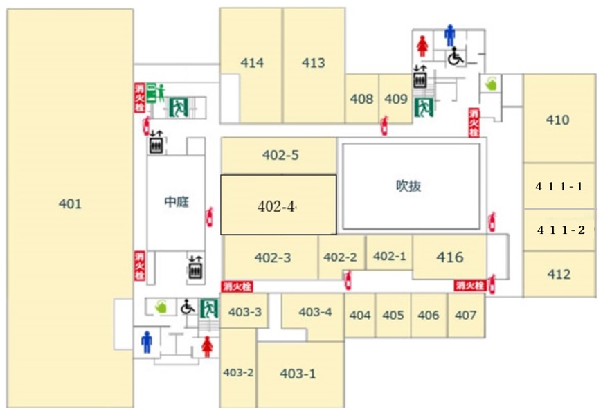 4階避難経路図