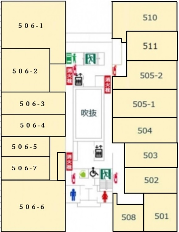 5階避難経路図